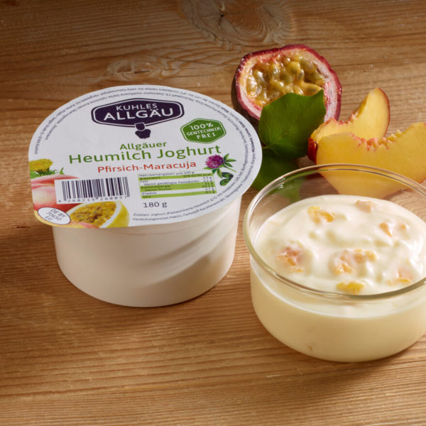 Heumilch Joghurt Pfirsich-Maracuja
